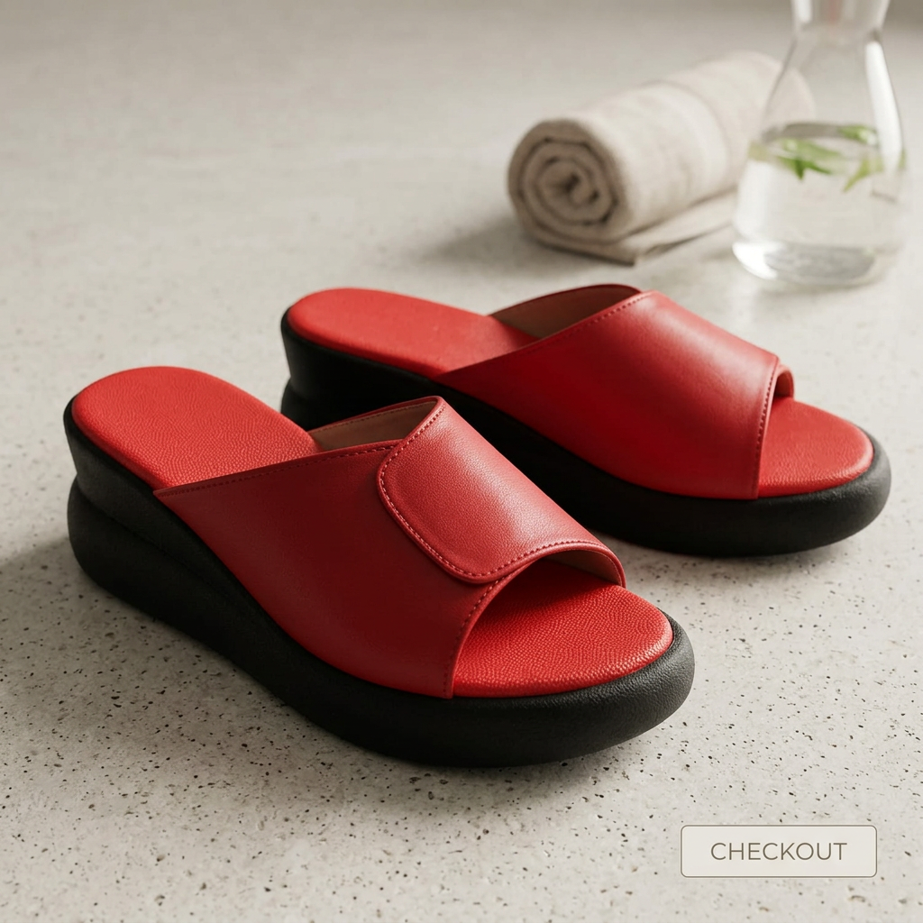 sandalias mockup-rojo